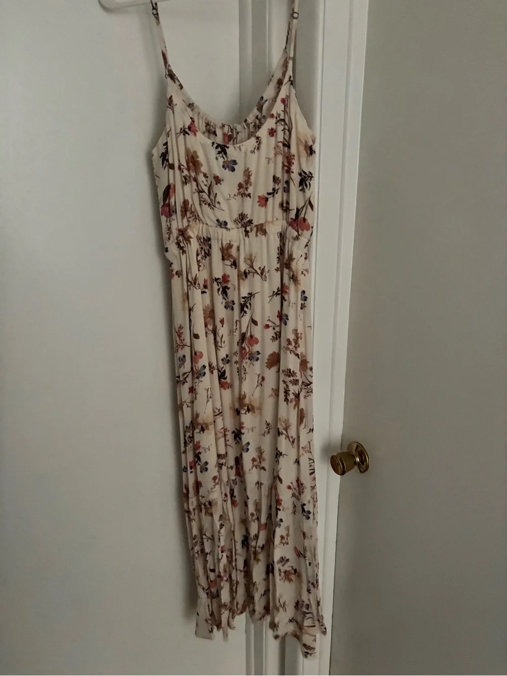 Abercrombie & Fitch Cream Floral Maxi Dress